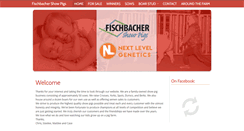 Desktop Screenshot of fischbachershowpigs.com