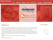 Tablet Screenshot of fischbachershowpigs.com